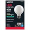 6Pk - Satco 4.5w G25 Globe LED 4000K Medium Base White Dimmable - 40w equiv